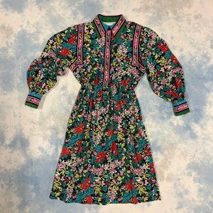 Floral Silk Dress